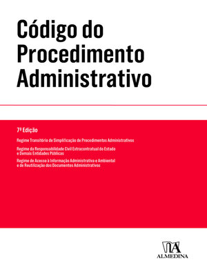cover image of Código do Procedimento Administrativo--7ª Edição